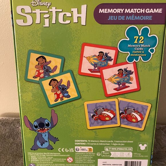 Stitch Memory Match Game - 72 Match Cards - Ages 4+ NIB - Picture 2 of 8